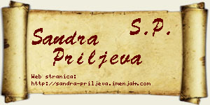 Sandra Priljeva vizit kartica
